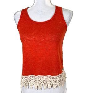 REBEL SUGAR Red Sleevless Summer Tank Top M Med